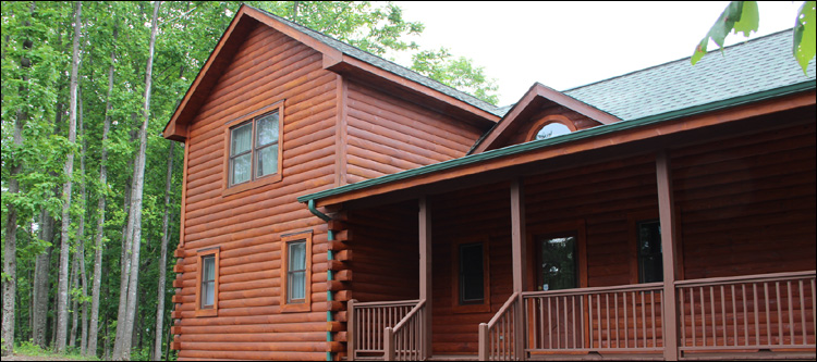 Log Home Staining in Coshocton County, Ohio