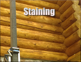  Coshocton County, Ohio Log Home Staining